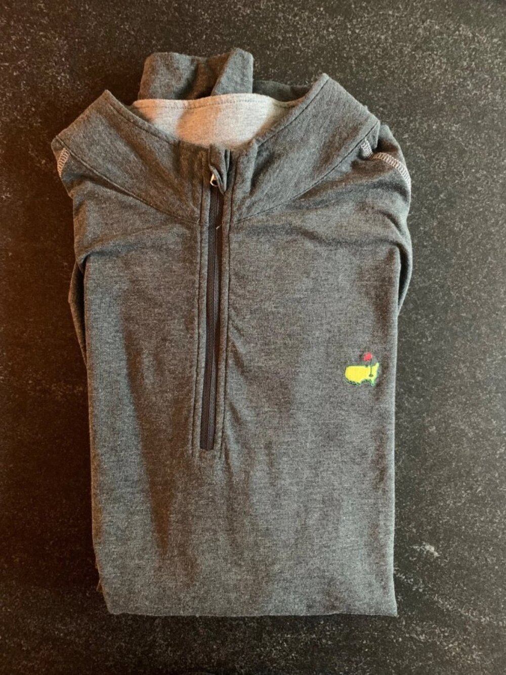 Masters Tech Augusta National 1/4 Zip Gray Golf Performance Pullover - Men's XL